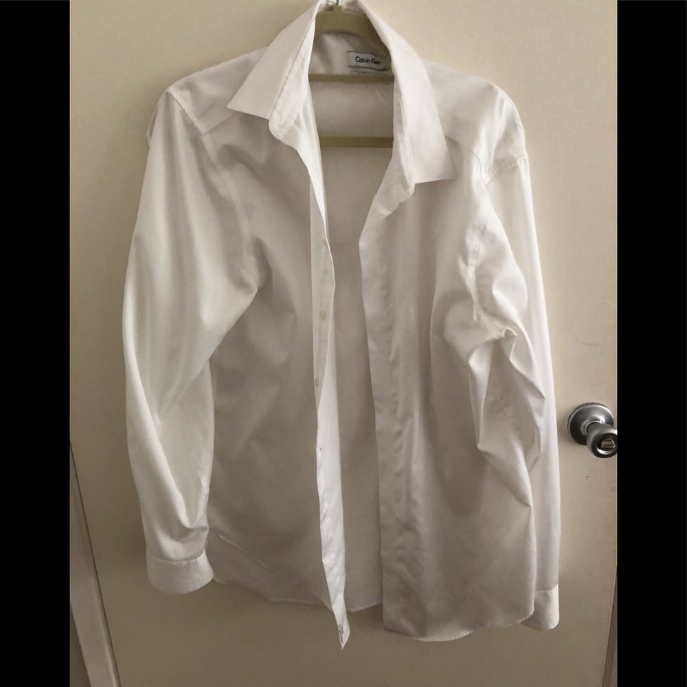Calvin Klein white button down